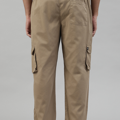 Latte Brown Cargo Parachute Pant - Unisex Comfy Pant