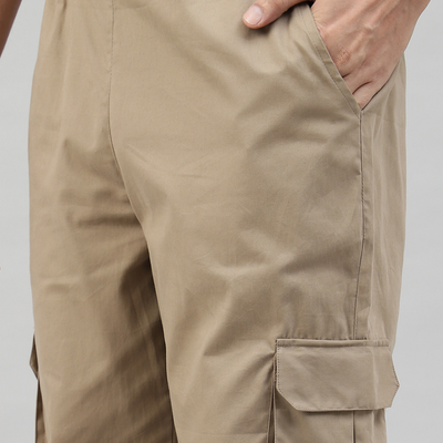 Latte Brown 3 Cargo Pocket Baggy Pant