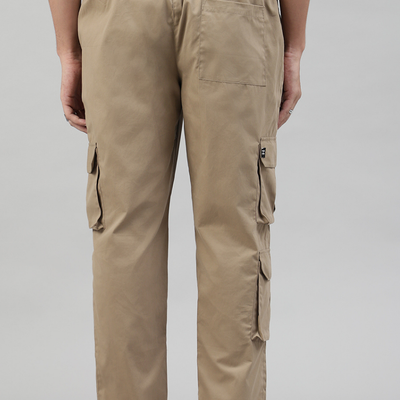 Latte Brown 3 Cargo Pocket Baggy Pant