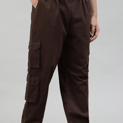 Mocha 3 Cargo Pocket Baggy Pant