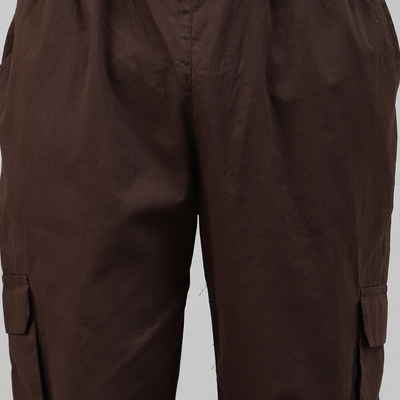 Mocha 3 Cargo Pocket Baggy Pant