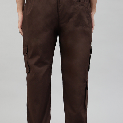 Mocha 3 Cargo Pocket Baggy Pant