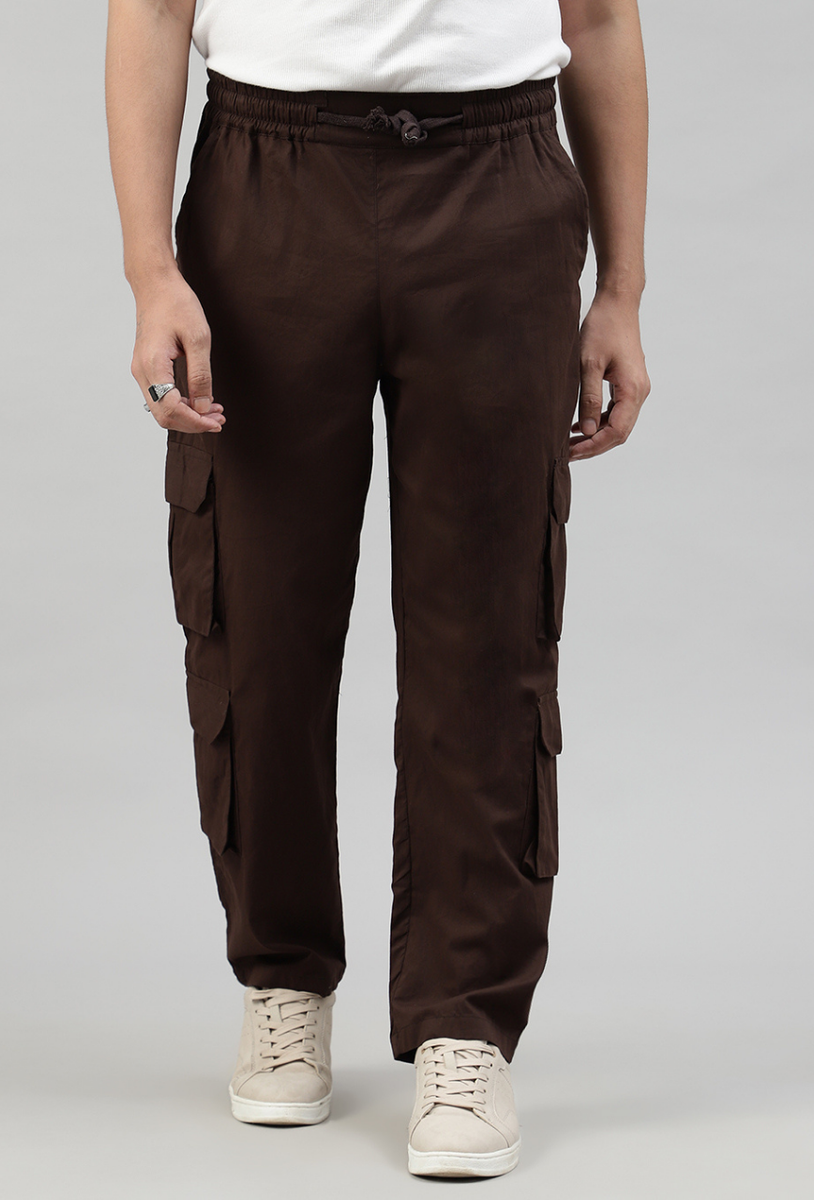 Mocha 4 Cargo Pocket Baggy Pant