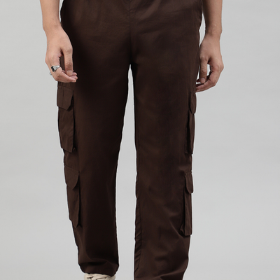 Mocha 4 Cargo Pocket Baggy Pant