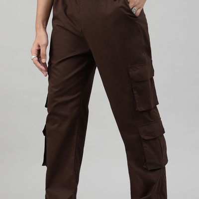 Mocha 4 Cargo Pocket Baggy Pant