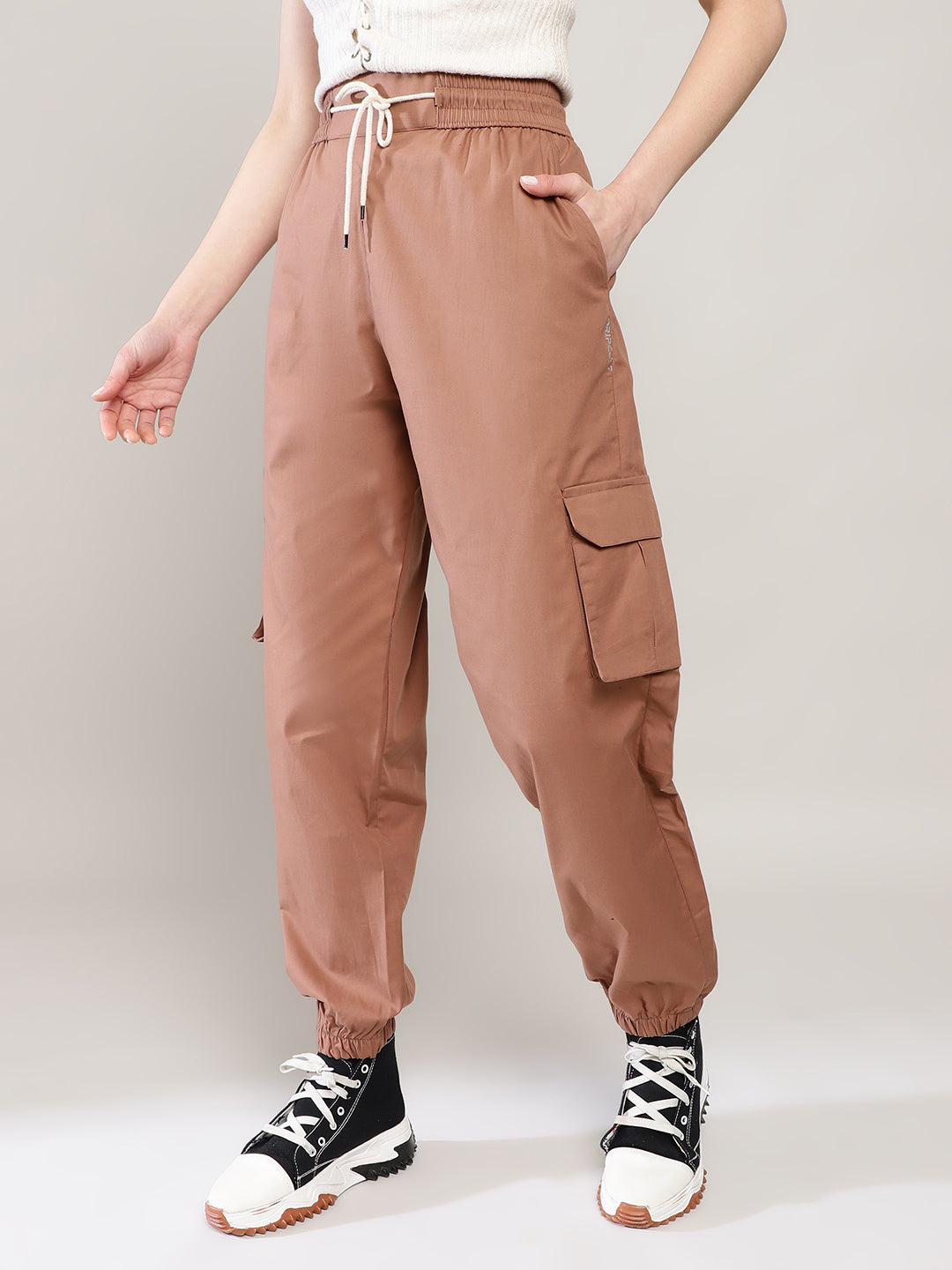 Earth Brown Cargo Harem Pant - Hoppers