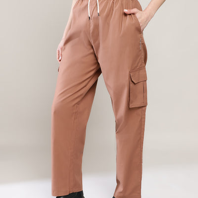 Earth Brown Cargo Baggy Pant - Comfy Pant