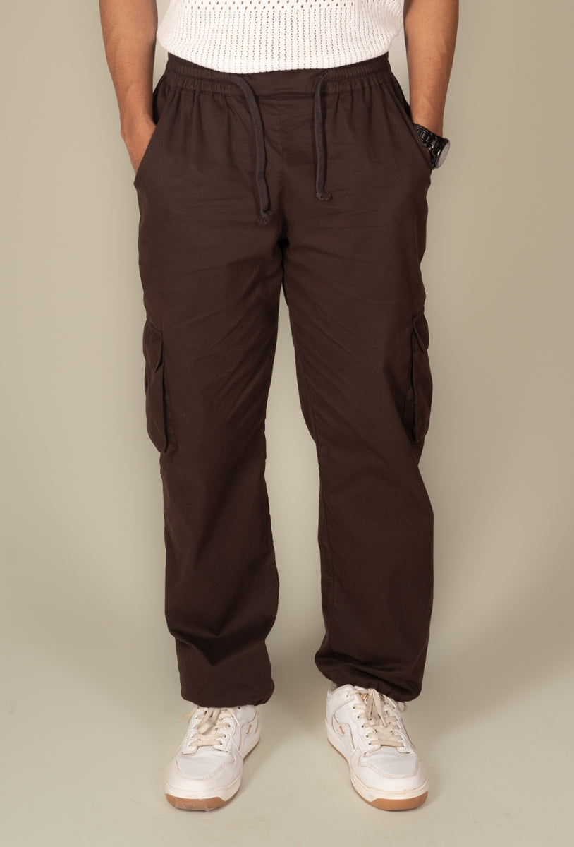 Mocha Cargo Parachute Pant - Unisex Comfy Pant