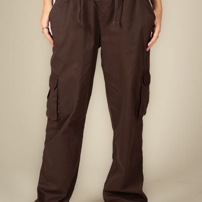 Mocha Cargo Parachute Pant - Unisex Comfy Pant