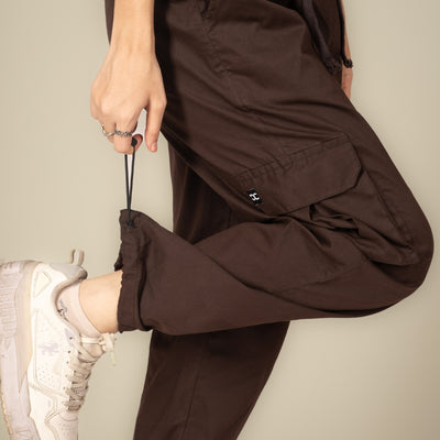 Mocha Cargo Parachute Pant - Unisex Comfy Pant