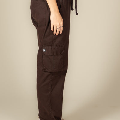 Mocha Cargo Parachute Pant - Unisex Comfy Pant