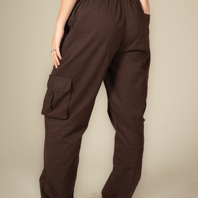 Mocha Cargo Parachute Pant - Unisex Comfy Pant