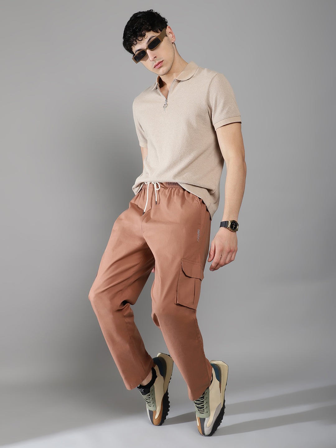 Earth Brown Cargo Baggy Pant - Comfy Pant