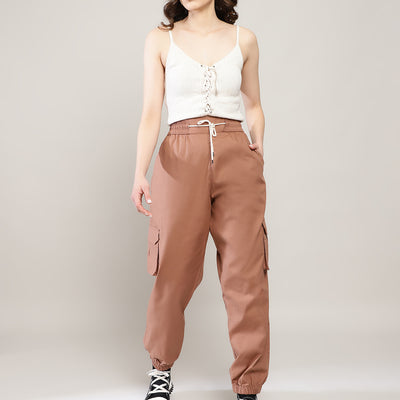 Earth Brown Cargo Harem Pant - Hoppers