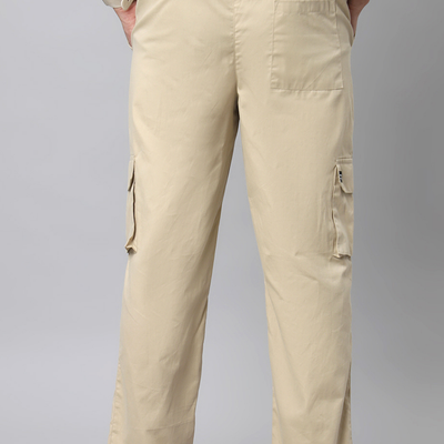 Beige Cargo Baggy Pant - Unisex Comfy Pant