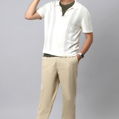 Sand Beige Baggy Pant