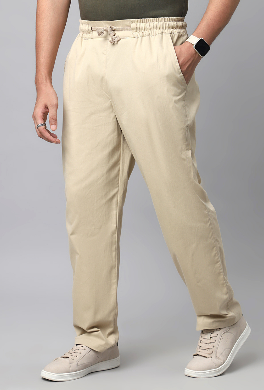 Sand Beige Baggy Pant