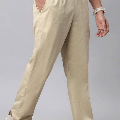 Sand Beige Baggy Pant