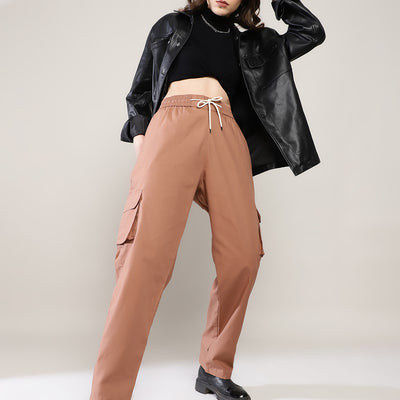 Earth Brown Cargo Baggy Pant - Comfy Pant