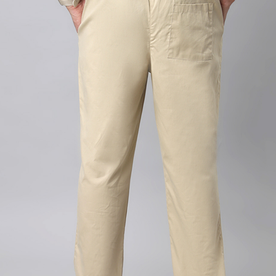 Sand Beige Baggy Pant