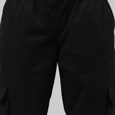 Black 3 Cargo Pocket Baggy Pant