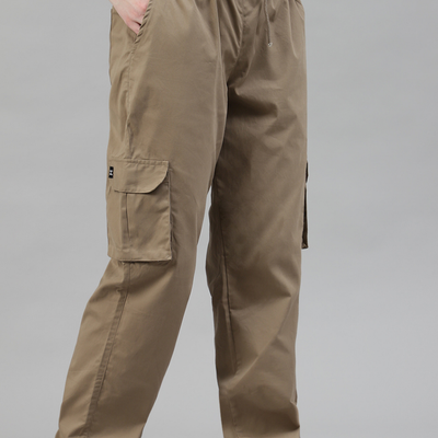 Latte Brown Cargo Parachute Pant - Unisex Comfy Pant