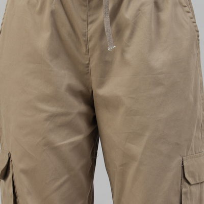 Latte Brown Cargo Parachute Pant - Unisex Comfy Pant