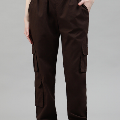 Mocha 3 Cargo Pocket Baggy Pant