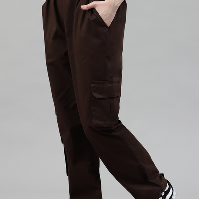 Mocha 3 Cargo Pocket Baggy Pant