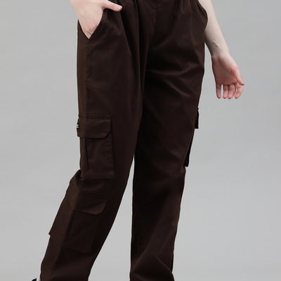 Mocha 3 Cargo Pocket Baggy Pant