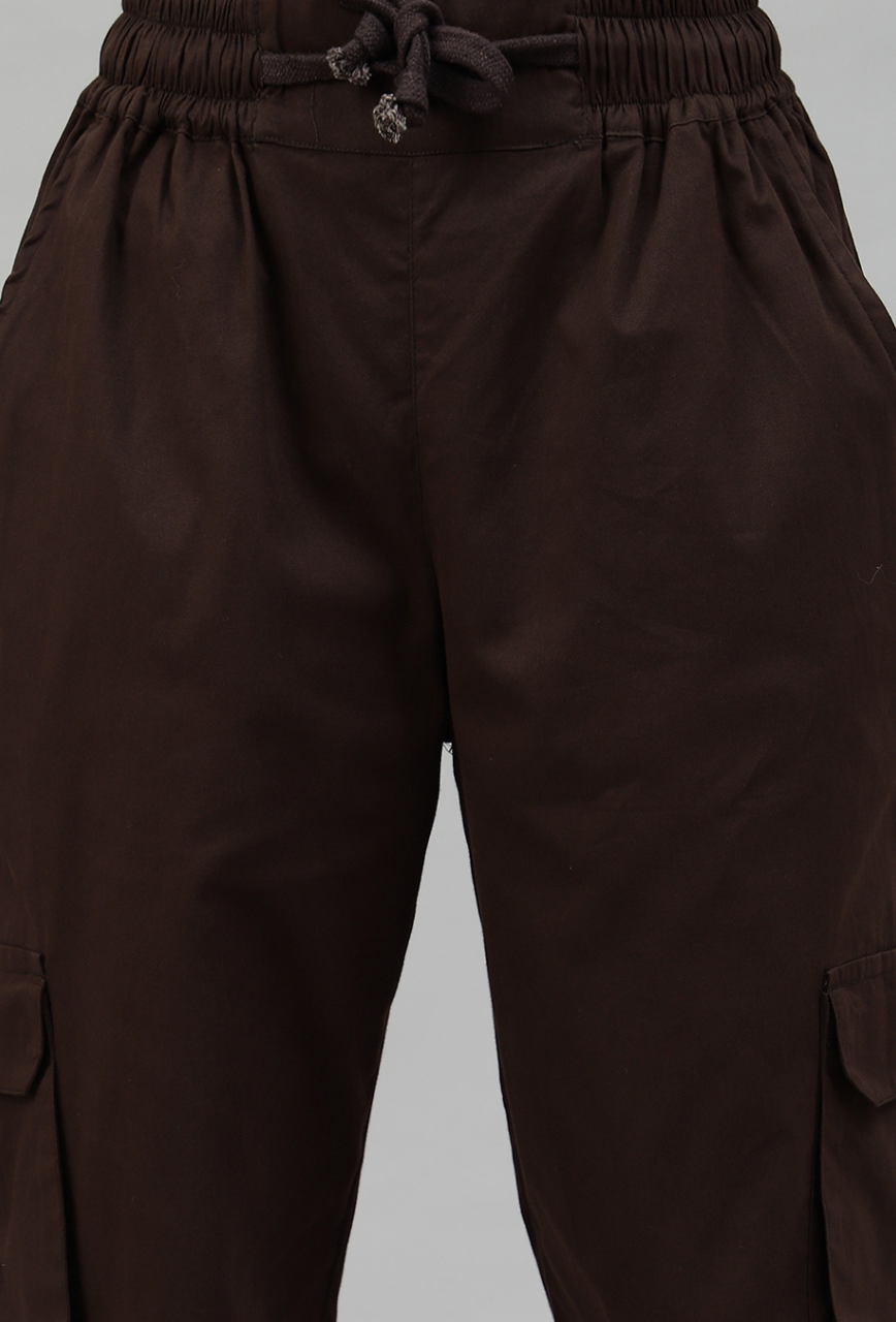 Mocha 3 Cargo Pocket Baggy Pant