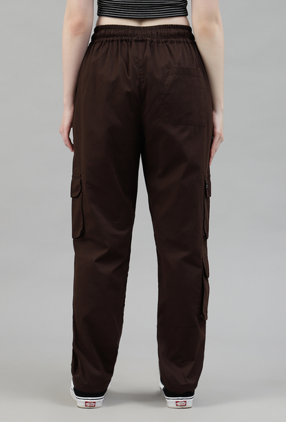 Mocha 3 Cargo Pocket Baggy Pant