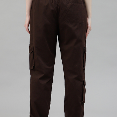 Mocha 3 Cargo Pocket Baggy Pant