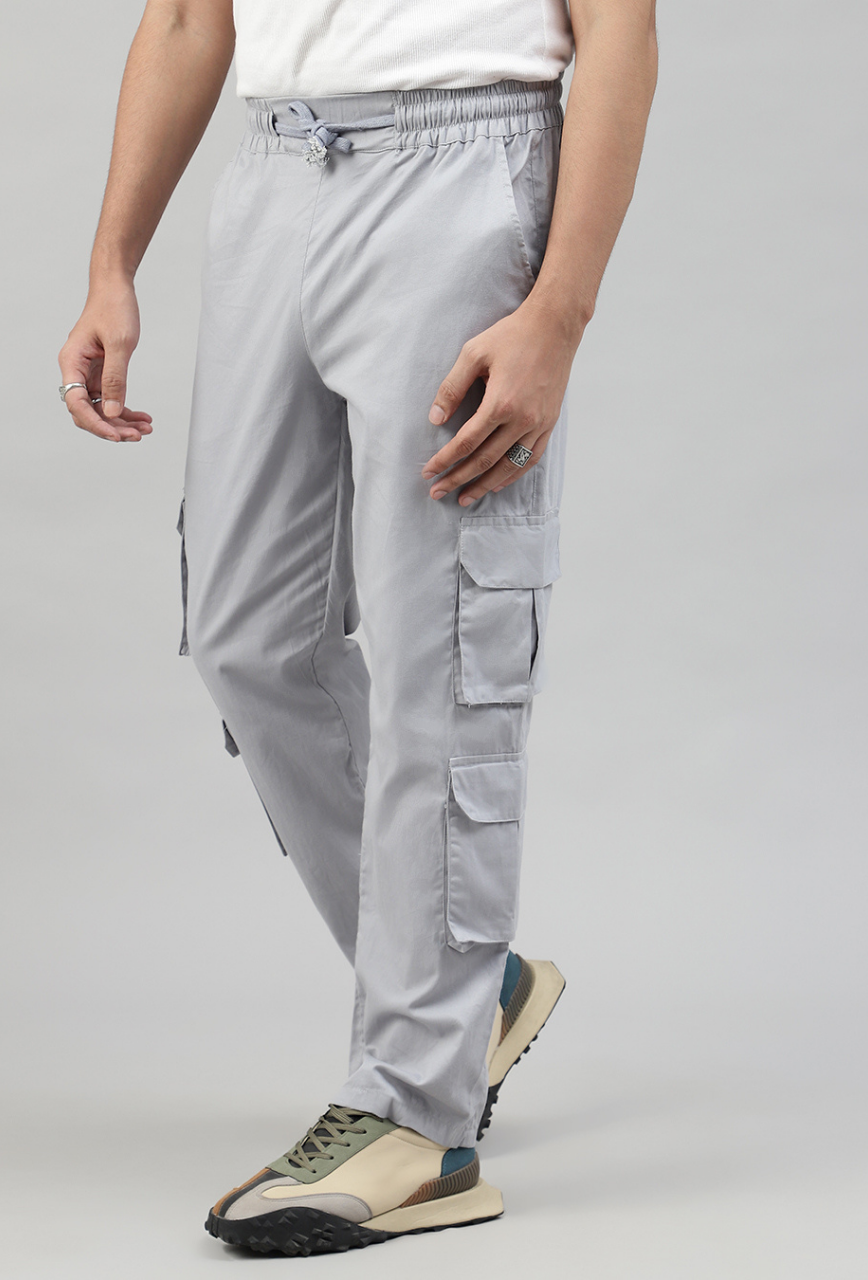 Dripcult Graphite Cargo Parachute Pant — Unisex Streetwear India