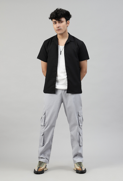 Dripcult Graphite Cargo Parachute Pant — Unisex Streetwear India